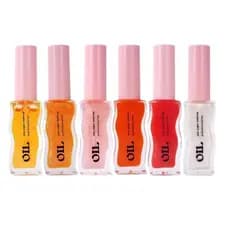 Gloss Gisou lip oil mel embalagem de vidro ondulada torta gloss com cor e brilho pigmentado