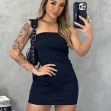 vestido tomara que caia tubinho curto feminino suplex