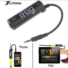 Interface De Guitarra Quente Conversor De I-Rig Adaptador de Áudio 3,5mm