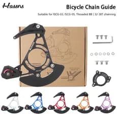 HASSNS Mountain Bike Guia De Corrente De Disco Único DH Protetor Cauda Macia MTB Bicicleta Gui Prático Coletor De Gota