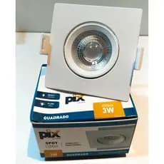 Spot Led embutir Smd 3w Dicróica 3000k/6500k Direcionável Redondo Quadrado bivolt branco frio / branco quente
