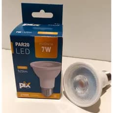 LÂMPADA SUPER LED PAR20 E27 7W BIVOLT 2700k Branco QUENTE