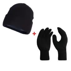 Kit Touca Gorro De Inverno Mais Luva Masculina E Feminina