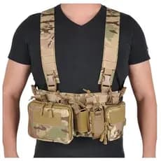 Colete Chest Rig Multifuncional Com Bolso Múltiplos