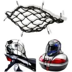 Rede Elastica Aranha 45x45 Moto Bagageiro Bau Capa de Chuva