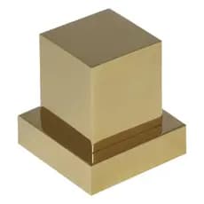Acabamento Quadrado Registro 100% Metal Dourado Completo