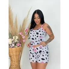 Baby Doll Vaquinha Verão Alcinha Short Doll Feminino Adulto