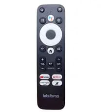 Controle Remoto Compatível Conversor Smartv Intelbrás - Preto