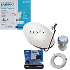 Kit Parabolica Digital 5g Satmax6 Completo Elsys