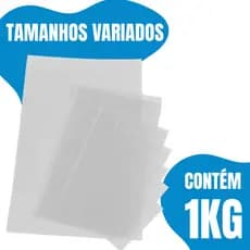 Saco Plástico Cristal Transparente Reforcado Embalagem 1 Kg - Varias Medidas