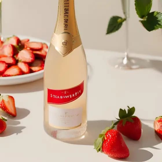 Essência Concentrada Morango Champagne 50ml| Sofisticação e Frescor