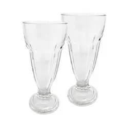 Jogo Conjunto 2 Taças para Milk Shake Sobremesa - Taça/Copo 300ml