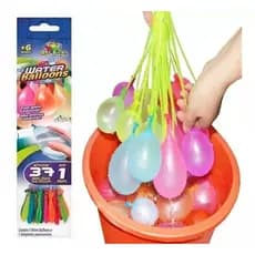 Balão De Água Guerra Bexigas Water Balloons Splash Ball 37un Mágico