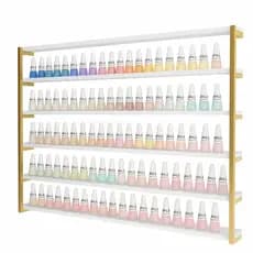 Nicho Organizador Expositor de Esmaltes Grande Manicure Várias Cores Salão de Beleza Modelo Industrial