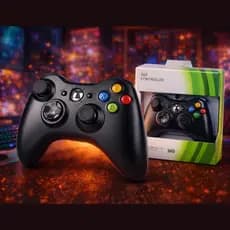 Controle Xbox 360 Sem Fio Wireless para Xbox 360 e PC e PlayStation 3 com Receptor USB Joystick Game