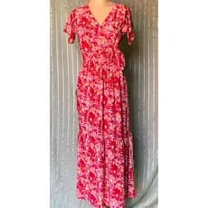 vestido longo com elastex