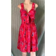 vestido gravatinha de alça com lastex   curto