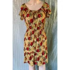 vestido ciganinha G com babado   curto