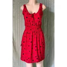 vestido de alça com elastex    curto