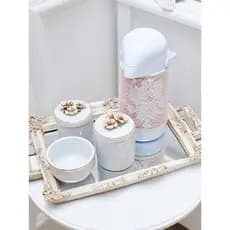 Kit Higiene Campo Chique 6 Peças - Quartos De Bebê