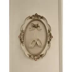 Quadro Decoração Quarto De Bebê Sapatinho Campo Chique