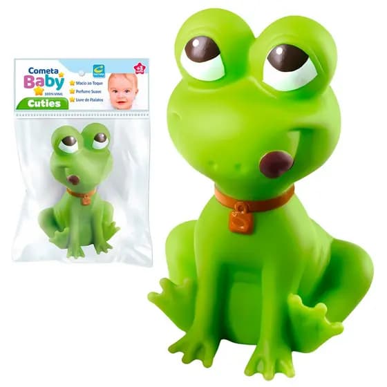 Sapinho Brinquedo Soft Para Bebê Mordedores Bichinhos 100% Vinil Macio Banho Banheira Brinquedo