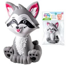 Guaxinim Brinquedo Soft Para Bebê Mordedores Bichinhos 100% Vinil Macio Banho Banheira Brinquedo