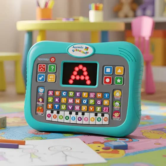 Tablet Interativo Infantil Smart Pad Crianças Bilingue Educativo Aprenda Brincando Dm Toys