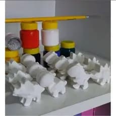 Kit com 30 mini dinossauros fofinhos Para pintar ,lembrança aniversário, lembrançinhas, kit pintura infantil