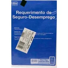 Bloco requerimento de seguro-desemprego 25 x 3 vias - tilibra COM 2 BLOCOS