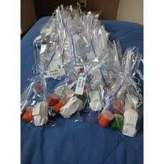 Kit pintura lembrança carros com 2 carros, 2 tintas, pincel, com 15kits