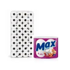 Papel Higienico Macio Folha Dupla Fardo Com 64 Rolos Max pure