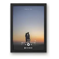 Quadro Spotify Personalizado A5 Música 15x21 Foto