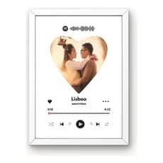 Porta-retrato Interativo Spotify 15x20 Branco