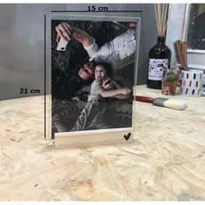 Porta Retrato 15x21 Vidro Presente Foto Decorativo Moldura 15x21