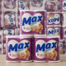 Papel Higiênico Folha Dupla Max Pure 30m Com 12 Rolos