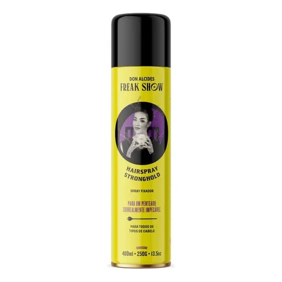 Hairspray Don Alcides | Freak Show | Fixação Forte | 400ml