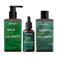 KIT SHAMPOO, BALM E ÓLEO OZONIZADO PARA BARBA DON ALCIDES CB2