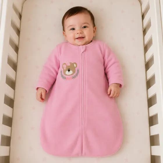Saco de Dormir Casulo para Bebe Ted com Zíper – O Aconchego Perfeito Para Noites Tranquilas!