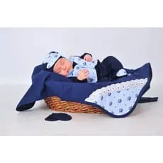 👑 Saída Maternidade Príncipe Azul Royal Luxo – Conforto e Elegância no Primeiro Dia 👶💙