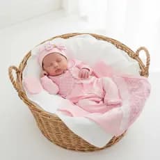 Conjunto Saída De Maternidade Bebê Menina Princesa - Rosa