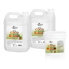 Kit completo shampoo 5l + cond 5l+ masc. 3.5kg Ultra Hidratante Oleo de coco profissional