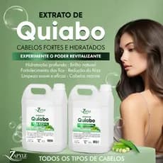 Kit Shampoo + Condicionador Ultra Hidratante Extrato de Quiabo profissional 5l