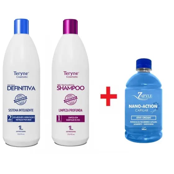 Kit Escova Definitiva + Nanotecnologia 500ml