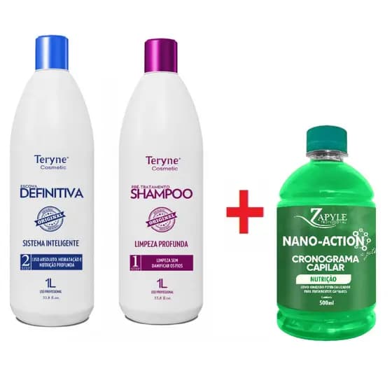 Kit Escova Definitiva + Nanotecnologia Nutrição 500ml