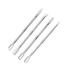 Kit Manicure Profissional 4 Itens Espátulas Aço Inox - Pedicure Podologia