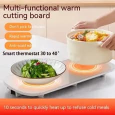Bandeja de Aquecimento Multiuso 110V Mantém Alimentos Aquecidos Termostato 30º-40º Luxuoso