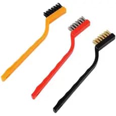 Kit 3 Escovas Diferentes Materiais Limpa Grelha Nylon Ferro