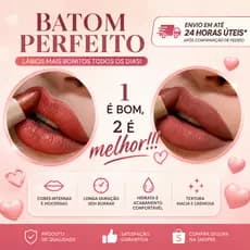 Kit 2 Batons Bala Bastão Dia a Dia Mahav Batom hidratante