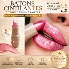 Batom Bala Bastão Mahav Cintilante Dia a Dia Shine